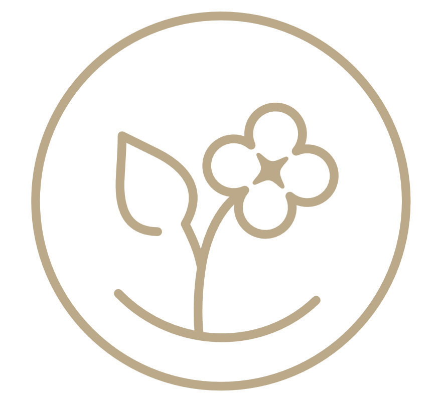 Das Cotonea Wertesymbol für eine Herstellung nach den weltweit anspruchsvollsten Standards für Naturtextilien