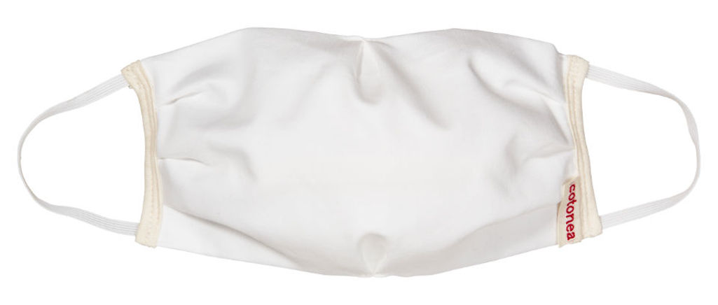 Behelfs-Mund-Nasen-Masken von Cotonea aus Bio-Satin mit Gummi