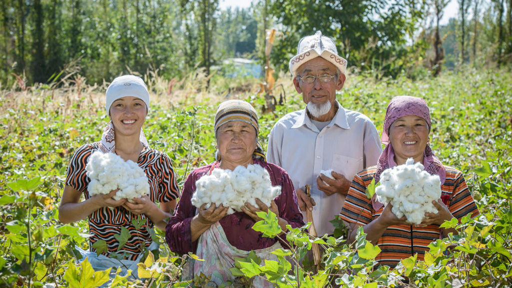 Cotonea ist führende deutsche Marke für Bio-Baumwolle mit Bauern aus Kirgistan